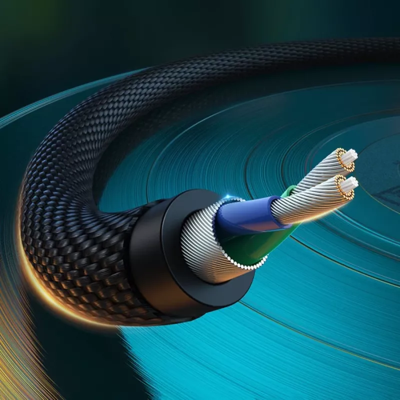 UGREEN Καλώδιο Ήχου 2x RCA (Cinch) σε 3,5 mm, 2 m, Μαύρο