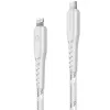 ENERGEA Nyloflex Καλώδιο USB-C σε Lightning 1,5m Λευκό MFI