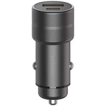 ENERGEA Alu Drive PD20+ Φορτιστής Αυτοκινήτου 38W 1xUSB-A + 1xUSB-C PD QC3.0 Gunmetal
