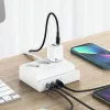 USAMS 65W Super SiFast Charging USB πολύπριζο επέκτασης EU λευκό CC160TC01 (US-CC160)