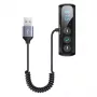 USAMS USB-C Hub 3x USB 3.0 + HDMI + USB-C PD 100W, μαύρο