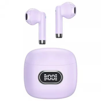 USAMS IA II Series True Wireless Bluetooth 5.3 ακουστικά, μωβ, TWS, In-Ear, IPX4, 28h διάρκεια μπαταρίας, USB-C