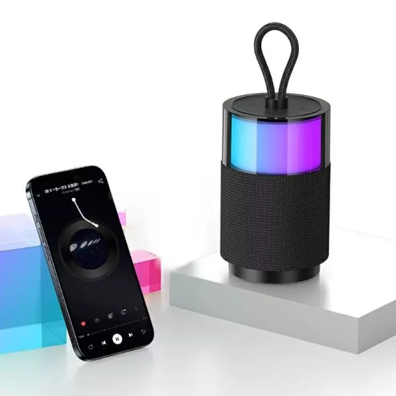 USAMS YIN Series YX12 Bluetooth 5.3 φορητό ηχείο 5W μαύρο