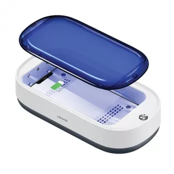 USAMS UV-C αποστειρωτής με ασύρματο φορτιστή 15W λευκό ZB151XDH01 (US-ZB151)