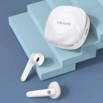 USAMS SDseries BHUSD01 True Wireless Stereo Bluetooth 5.0 ακουστικά, λευκό
