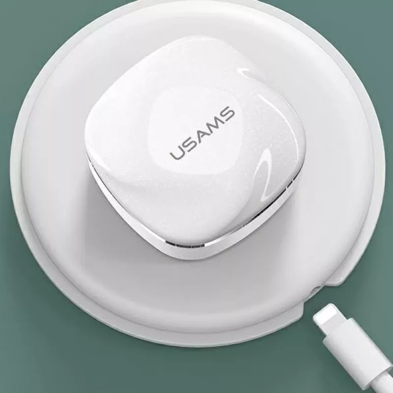 USAMS SDseries BHUSD01 True Wireless Stereo Bluetooth 5.0 ακουστικά, λευκό