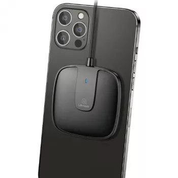 USAMS US-CD153 Μαγνητικός ασύρματος φορτιστής 15W για iPhone 12 Series μαύρο