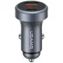 USAMS CC327 Φορτιστής αυτοκινήτου αλουμινίου 45W USB-A USB-C - Tarnish