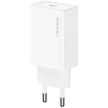 USAMS Φορτιστής T69 30W USB-C Λευκό