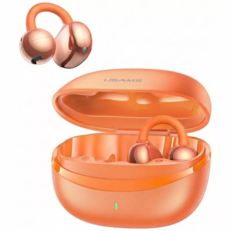 USAMS R03 Echo Clip-on Ακουστικά TWS, Bluetooth 6.0, Μπλε