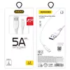 Dudao L2L USB-A σε Lightning Καλώδιο 1m Λευκό