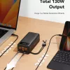 VEGER Powerbank Tank Boost PD QC3.0 5A 130W 56000 mAh μαύρο W5001C