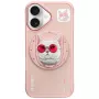 Nimmy Glasses Cool Cat MagSafe Θήκη για iPhone 16, Ροζ