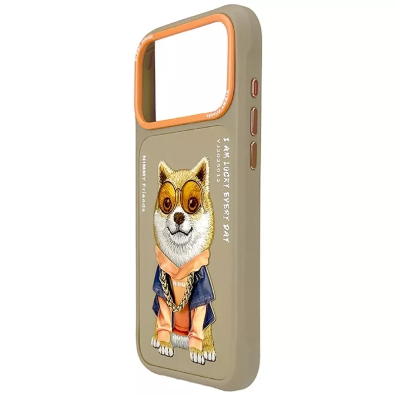 Nimmy Glasses Cool Dog Θήκη για iPhone 17 Pro, Μπεζ