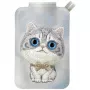 Nimmy New Big-Eye Cute Pets 2.0 Cat γκρι μαγνητικό πορτοφόλι-βάση για κινητό