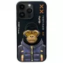 Nimmy Cool&Cute 2.0 Monkey θήκη για Apple iPhone 15 Pro 6,1 ίντσες μαύρο