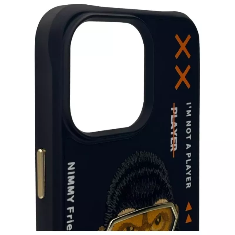 Nimmy Cool&Cute 2.0 Monkey θήκη για Apple iPhone 15 Pro 6,1 ίντσες μαύρο