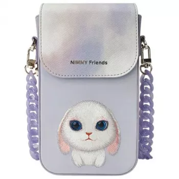 Nimmy Big Eyed Pet 2.0 Rabbit θήκη-πουγκί για κινητό μωβ