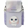 Nimmy Big Eyed Pet 2.0 Rabbit θήκη-πουγκί για κινητό μωβ