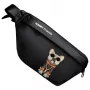 Nimmy Crossbody Bag Cool Dog with Glasses Μαύρο