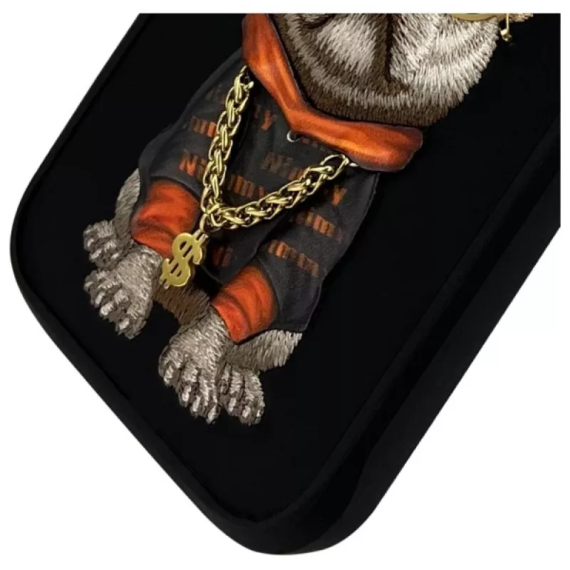 Nimmy θήκη για iPhone 16 Pro 6,3 ίντσες μαύρο Glasses Cool Dog