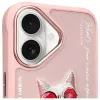 Nimmy θήκη για Apple iPhone 16 6,1 ίντσες ροζ Glasses Cool Cat