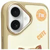 Nimmy Θήκη για iPhone 16 6,1 ίντσες Χακί Cool&Cute 2.0 Cat