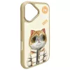 Nimmy Θήκη για iPhone 16 6,1 ίντσες Χακί Cool&Cute 2.0 Cat