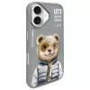 Nimmy Cool&Cute 2.0 Bear Θήκη για Apple iPhone 16 6,1 ίντσες Γκρι