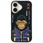 Nimmy Cool&Cute 2.0 Monkey Πίσω Κάλυμμα για Apple iPhone 16 6,1 ίντσες - Μαύρο