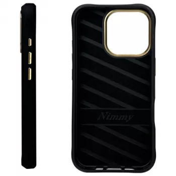 Nimmy Cool&Cute 2.0 Monkey Πίσω Κάλυμμα για Apple iPhone 16 Pro, Μαύρο, TPU