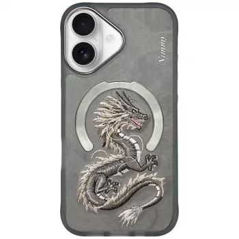 Nimmy Dragon MagSafe Θήκη για iPhone 16 - Γκρι