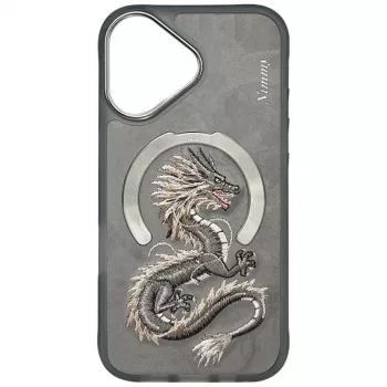 Nimmy Dragon MagSafe Θήκη για iPhone 16 - Γκρι