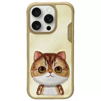 Nimmy BigEyed Pet 2.0 Cat Θήκη για Apple iPhone 16 Pro 6,3 ίντσες Χακί