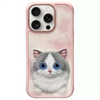 Nimmy Big Eyed Pet 2.0 Cat Θήκη για Apple iPhone 16 Pro Max 6,9 ίντσες - Ροζ