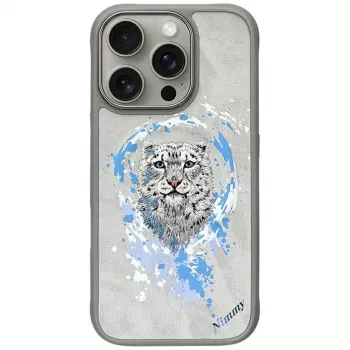 Nimmy Pantera MagSafe Θήκη για iPhone 16 Pro Ανοιχτό Γκρι