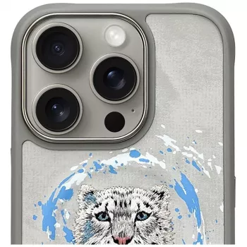 Nimmy Pantera MagSafe Θήκη για iPhone 16 Pro Ανοιχτό Γκρι