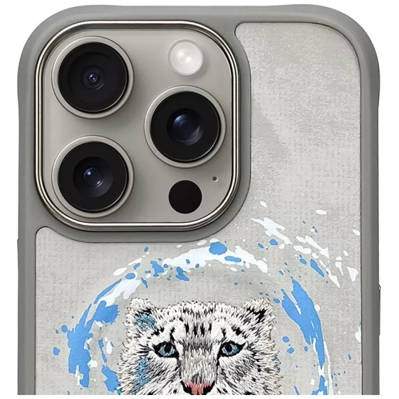 Nimmy Pantera MagSafe Θήκη για iPhone 16 Pro Ανοιχτό Γκρι