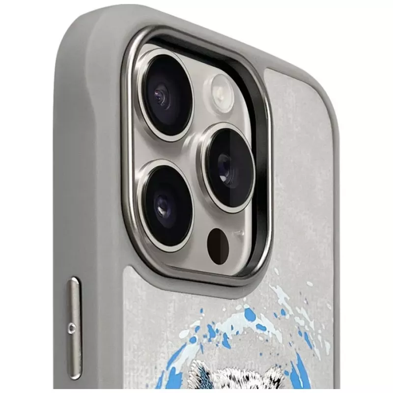 Nimmy Pantera MagSafe Θήκη για iPhone 16 Pro Ανοιχτό Γκρι