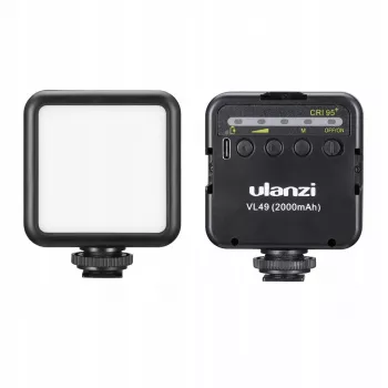 ULANZI VL49 LED Video Light 49 LEDs 2000mAh USB-C Επαναφορτιζόμενο για DSLR Κάμερα Gimbal Smartphone