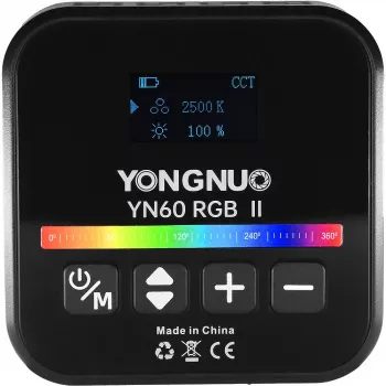 LED Video Light Yongnuo YN60 RGB II - WB (2500K - 9900K), Μαύρο