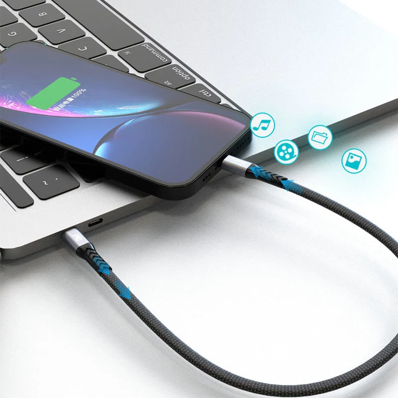 Dudao L10P Καλώδιο USB-C σε Lightning 20W 0,23m Λευκό