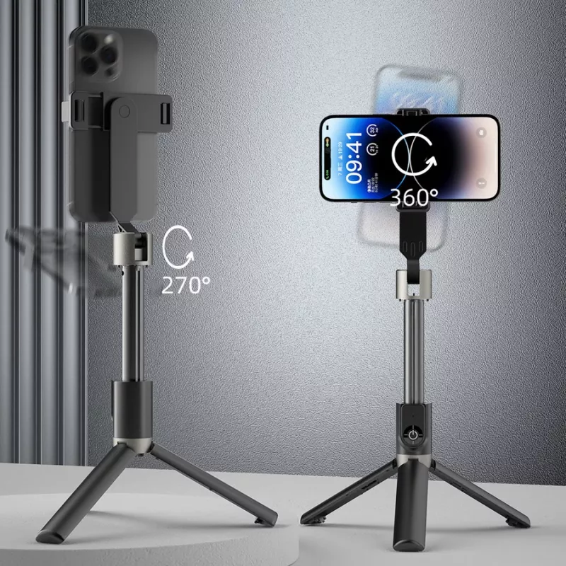 Dudao F18 Bluetooth Selfie Stick με Τρίποδο 110 cm Μαύρο