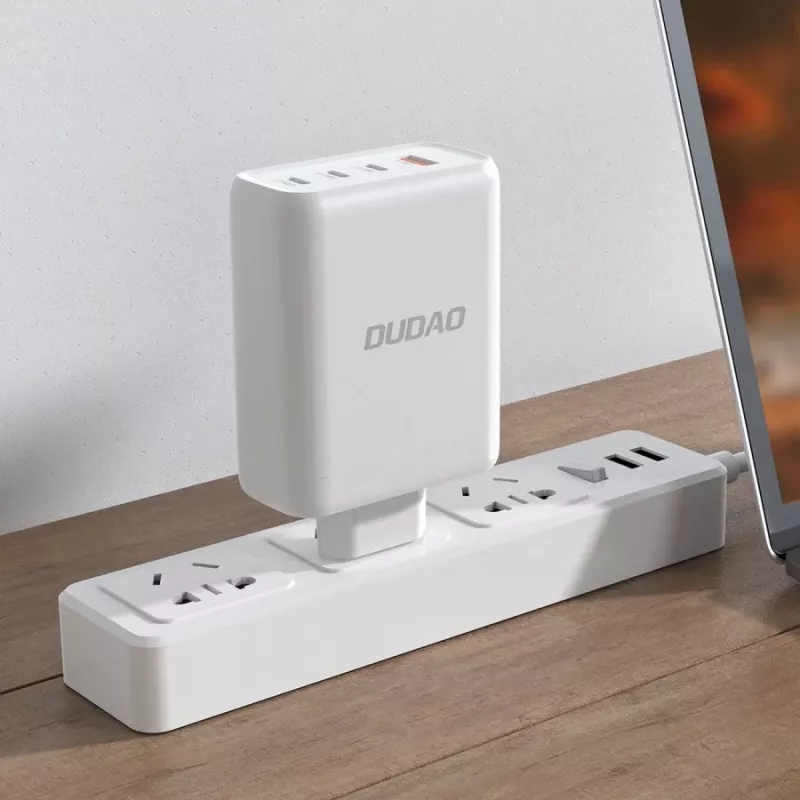 Dudao A140 Φορτιστής GaN USB-C 140W 3xUSB-C 1xUSB-A Μαύρο