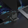 CUKTECH CUKAD653EUGR 65W GaN Φορτιστής Τοίχου 3 Θυρών USB-C & USB-A - Γκρι