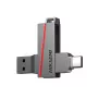 HIKSEMI CLE USB 256 GB E307C U3 Dual USB 3.2 & USB Type-C Flash Drive γκρι