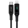 ACEFAST MFI καλώδιο USB-C σε Lightning 1,2m 30W 3A μαύρο (C6-01 μαύρο)