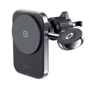Acefast D18 βάση αυτοκινήτου με MagSafe / Qi ασύρματο φορτιστή + καλώδιο USB-A σε USB-C - μαύρο