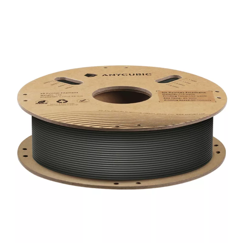 Anycubic Matte PLA Filament 1,75mm μαύρο 1kg AHYGBK-101