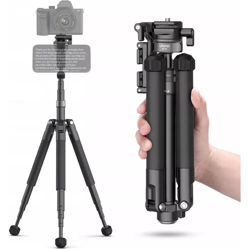 Ulanzi MT-63 Επαγγελματικό Τρίποδο + Μονόποδο 145 cm Vlog με Βάση Κινητού και Τηλεπρομηθευτή